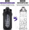 Su Şişeleri Yarım galonlu su şişesi ile 64 oz 2000ml Motivasyonel Su Şişesi Hasırlı su şişesi İçecek 230228