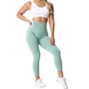 Roupa de ioga nvgtn perneiras sem costura sworts sworts mulheres fitness elástico respirável hiplift lazer esportes lycra spandextights 230221