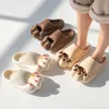 Slippers Fun Claw Foot Protection Novelty Slippers Women Summer 2023 New Thick Platform AntiSlip Slides Sandals Bathroom Couple Shoes Z0220