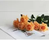 Decorative Flowers Wreaths Artificial Flowers 42CM Moisturizing Rose Bouquet Living Room Realistic Touch British Retro Bedroom Nightstand Decoration T230217