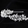 Tiaras New Star Crown Highend exquisite Hochzeit Damen Haarschmuck Braut Kopfschmuck Hochzeitskleid Zubehör Strass Haarverbot Z0220