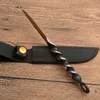 Abendessen Messer Schraube Integrierte Stahl Küchenmesser Garten Obst Überleben Ausrüstung Outdoor Rescue Utility EDC Werkzeug