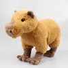 Animais de pelúcia de pelúcia 33cm Simulação Capybara Plush Toy Kawaii Capybara Doll de pelúcia Capybara Animal Doll For Children Girls Toy 230220