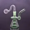 Mini Beaker Bong Bubbler Smoking Water Bongs 14mm Joint Matrix Perc Glass Oil Burner Bongs Dab Oil Rigs Hookah with Bent Male Glass Oil Burner Pipe