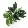 Decorative Flowers 75cm Artificial Green Plant Over Glue White Yellow Edge Pig Heart Leaf Fake Tree Home El Office Interior Decoration