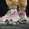 SURET BUTS Buty rolkowe dla dziewcząt trampki Rolki Mężczyzny Roller łyżwy cztery koła buty dla dzieci Prezent urodzinowy 230222