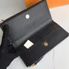 Portafogli stilista di lusso Borsa Adele pochette da donna Monogrammi in rilievo di alta qualità con cerniera portamonete porta carte da donna sacchetto originale per la polvere