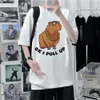 T-shirt da uomo Capibara Top Men Comic Designer Funny Top Abbigliamento maschile firmato Capybara Funny T Shirt Kawaii Streetwear Abbigliamento 022223H