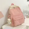 School Bags MAIOUMY Backpack Solid Color Women Nylon Shoulder Bag Waterproof Elegant Daily Shopping Backpacks Drop