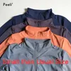 Yoga Outfit Peeli Langarm Sportjacke Damen Reißverschluss Fitnessshirt Winter Warm Gym Top Activewear Laufmäntel Trainingskleidung Frau 230222