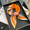 Spring New Silk Scarf tryckt Mulberry Silk Scarf White Collar Stewardess Scarfs