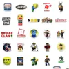 Autocollants De Voiture Autocollant Étanche 50/100 Pcs Drôle Jeu Roblox Pour Enfants Ordinateur Portable Voyage Cas Moto Vélo Lage Planche À Roulettes Graffiti Vin Dh5Mf