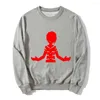 Men's Hoodies Cartoon Accelerator Long Sleeves Sweatshirt 6 Color Luminous Casual O-Neck Tops