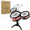 Batteria Percussioni Chiger Giocattoli musicali per bambini Strumenti Jazz Drum Set Toddler Rock Band mini Giocattoli musicali Kid Music Educational Brain Gifts 230222