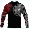 Men's Hoodies Sweatshirts 2023 Fashion Retro Men Hoodies Viking Wolf And Dragon Tattoo 3D All Over Printed Mens Sweatshirt Unisex Vintage Long Sleeves 230222