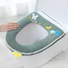 Toilet Seat Covers Thicken U-shape Cover Zipper Detachable Cushion Washable Reusable Winter Warm Plush Bathroom Closestool Mat