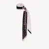 Damdesigner Floral Silk Scarf Headband Womens Fashion Long Handle P￥sar Suga p￥ axel Tote Bagage Ribbon Head Wraps 6x120cm