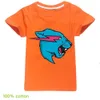 Zestawy odzieżowe pan Wolf Beast Kids Summer krótkie rękawe T shirt bawełniany mały chłopcy moda moda na szyję tee ubrania nastolatki