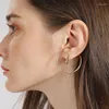 Backs kolczyki europejskie i amerykańskie geometryczne klipy do uszu w kształcie kobiety ślimakowy klips insn zimny światło brzydkie dysza pierścień akcesoria