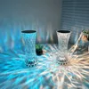 Candeliers LED Crystal Table Lamp Light Rose Light Projector 3/16 Cores Toque