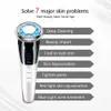 Uppvärmning av kylning EMS Sonic Vibration Massager Anordning Ansikten Dra åt lyftande hudföryngring Anti Aging Skin Care Tool Machine 230222