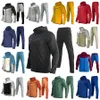 Men's Tracksuits Men Sets Plus Size Youth Mountaineering Outdoor Leisure Sportswear 2 Piece Spring/Autumn Mens Sweatsuits Set Fitness Suit 60R3