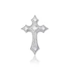 Pendentif Colliers Jésus Prière Croix Collier Grande Taille Zircon Glacé Bling Or Argent Plaqué Hip Hop Bijoux Cadeau