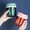 Dijksiesets Mini thermische lunchbox met lepel roestvrijstalen vaccum soep cup -container geïsoleerd draagbare student bento