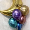 Andra evenemangsfest levererar 100st eid mubarak metall latex ballong ramadan kareem dekoration air globos muslim islamisk festival dekor 230221