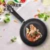 Pans COOKER KING Nonstick Frying Pan Omelette Crepe Egg Saucepan Kitchen Cookware Induction With Anti-heat Handle 20cm