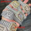 Hoogwaardige mode Iced Out Out Watchesmens Pols Luxury ronde Cut Lab Gr Ddgu Epix