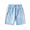 Palmas de grife Shorts masculinos femininos anjos curtos estampados com letras listras pretas e brancas retrô casual elástico calças esportivas shorts de cinco pontos calças de praia