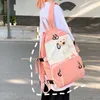 Torby szkolne Lenlei Cute Cartoon Bag Plecak dla kobiet nylonowe wodoodporne nastolatki