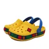 Crianças bebês crianças chinelas chinelas chinelas de flop amarelo azul preto cros s designer meninos meninas sandálias slipper slipper shoes de praia infan38903333