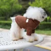 Hundebekleidung Herbst Winter 5 Farben Warme Haustierkleidung Pullover Stricken Häkeln Kleidung für Hunde Chihuahua Dackel