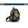 Bolsas escolares retro phoenix bordado mochila lantejoulas Canvas Tribal étnico Floral Mochilas Nacionais Mulheres Back Pack Bag E206