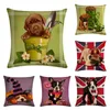 Travesseiro para cão de animais de estimação linho de linho de algodão capa Decoração de casa travesseiros decorativos para sofá sede de 45cm