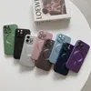 Voor Apple 14 telefoonhoes met zijn eigen lensfilm iPhone13Pro Plating 12PromAx Protection Case Magnetic Suction TPU Anti-Fall Anti-Wear