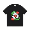 男性レディースニューTシャツデザイナーメンズファッションラビットプリントティーレディースコットン衣類サイズXS-L