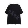 Lyxmodem￤rke Mens Tshirt handm￥lade graffiti Tryck Rund hals Kort ￤rm L￶st T-shirt Casual Top Black Blue Green