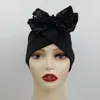 Berretti Berretto/Teschio Berretti Bowknot Turbante India Donne Cappello da festa africano Copricapo musulmano islamico Cofano Copricapo SciarpeBeanie/Teschio Chur22