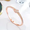 Pulseira na moda de estilo de cristal lua de cristal pulseira de estrela para mulheres de luxo colorido de casamento de casamentos de jóias de joias