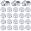 Food Savers Storage Containers 30pcs 5 10 15 20 30 50g Rosegold Round Empty Silver Aluminum Tin Spice Candle Jars Cosmetic Lip Balm Container Refillable Bottle 230221