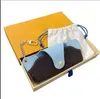 Fleur G FF Luxe CD TB Lettre Lunettes de soleil Cas Accessoires de marque Porte-clés Unisexe Designer Case Boîte de lunettes de soleil Emballage V Porte-clés Lunettes Sacs Luxurys Keycha