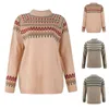 Women's Sweaters Women Luxury Knit Pullovers Autumn And Winter Ladies Warm Fashione Loose Turtleneck Pullover Straight Print Sweater