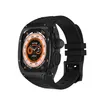 Tampa protetora Banda de caixa de a￧o inoxid￡vel Strapas de silicone Kit de modifica￧￣o de luxo para Apple Watch Ultra 49mm Metal Case Strap para Iwatch Series 8 Bracelet