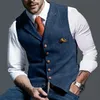 Men's Vests men's brand foreign trade European and American pop casual Lapel check vest Ma Jia men 230222