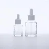 Storage Bottles 100PCS 30Ml 60ML Clear Glass Dropper Bottle Fillable Empty Cosmetic Packaging Container Vials Essential Oil