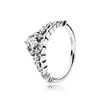 FATARY TALE Tiara Wishbone Ring per Pandora Authentic Sterling Silver Wedding Designer Jewelry for Women Girlfriend Gift Cz Diamond Anelli con scatola originale