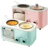 3 I 1 Frukosttillverkare Multifunktionella maskinbröd brödrost Electric Mini Oven Dog Machinee Automatisk liten sand 230222